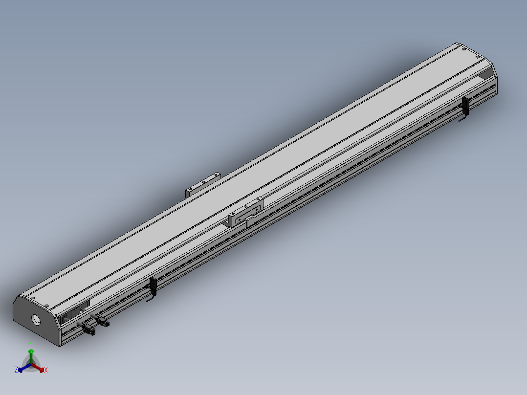 精密模组MY130-T10-900L-M-P20B-C4-C正等轴测图