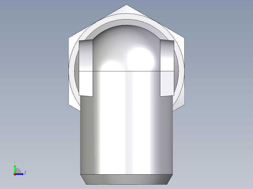 卡套式工业通用硬管接头EO_Weld_elbown_WAS35ZL左视图