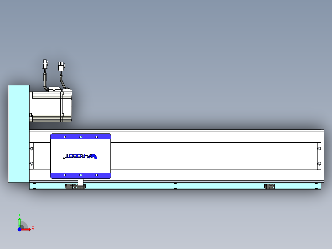 威洛博VC丝杆传动-无尘环境VC14-Lxx-C-S500-BR-ZP75-C3前视图