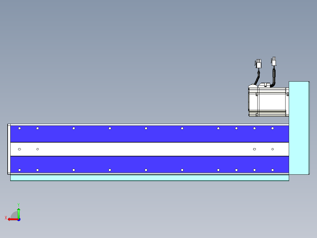 威洛博VC丝杆传动-无尘环境VC14-Lxx-C-S500-BR-ZP75-C3后视图