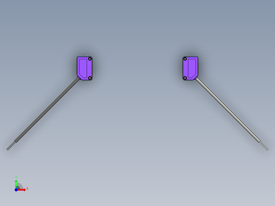 光电_激光传感器03）经济对射型_LS201_211_TS_3D前视图