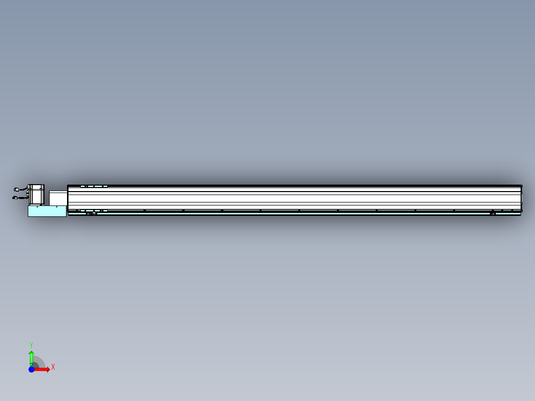 威洛博VBF同步带传动一般环境VBF14-L45-S2050-BL-ZP75-C3前视图
