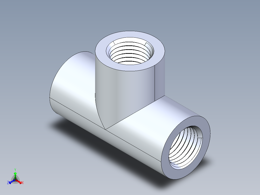 聚氯乙烯配件04-Sch80_Tee_FPTxFPTxFPT_805-002_0.25in