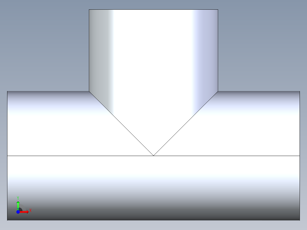 聚氯乙烯配件04-Sch80_Tee_FPTxFPTxFPT_805-002_0.25in前视图