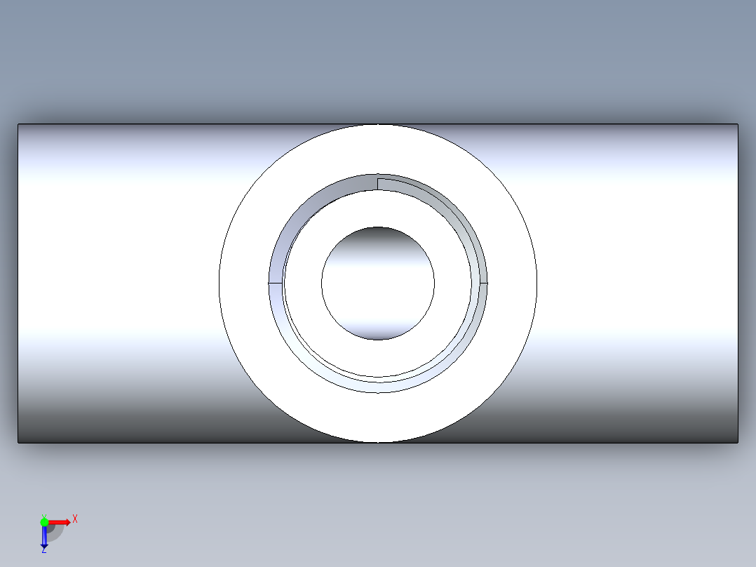 聚氯乙烯配件04-Sch80_Tee_FPTxFPTxFPT_805-002_0.25in俯视图