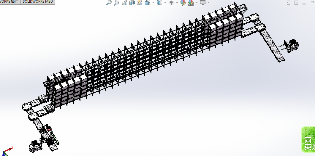 安川MH110机器人自动化码垛智能立体仓库sw16