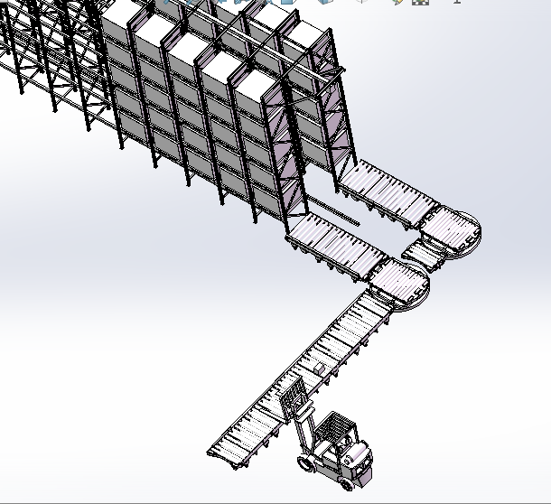安川MH110机器人自动化码垛智能立体仓库sw16