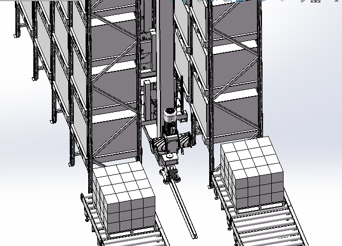 安川MH110机器人自动化码垛智能立体仓库sw16