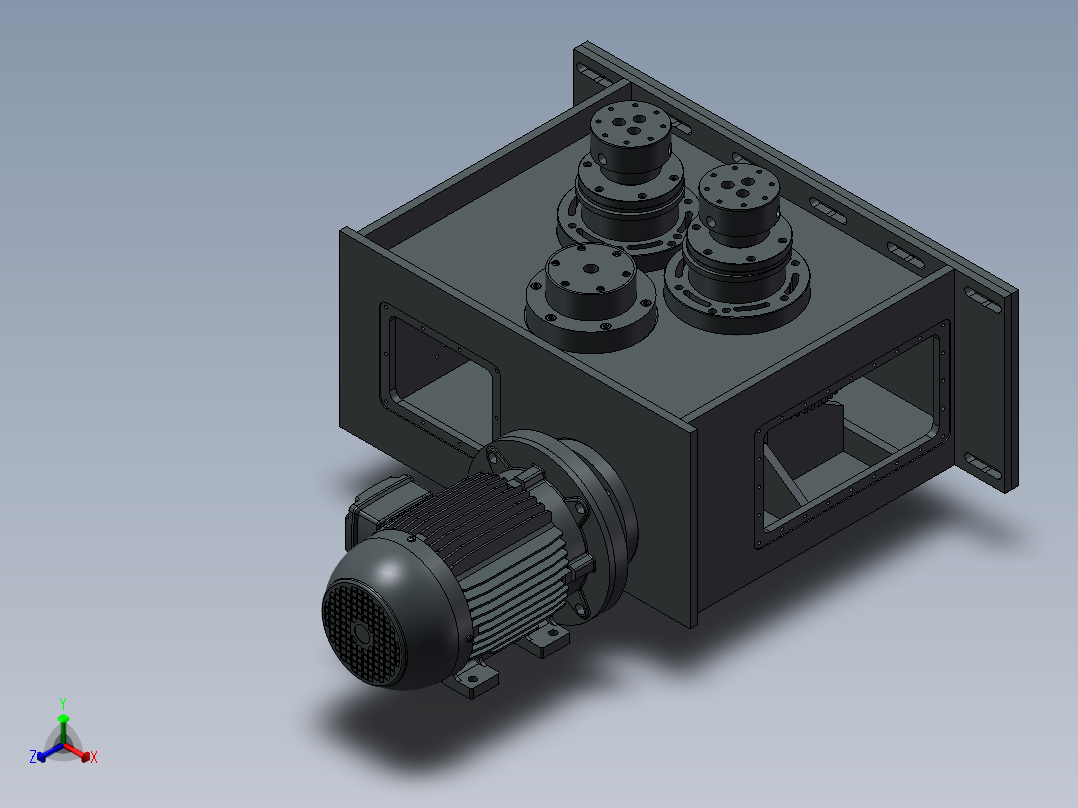 大功率<span style='color: red'>齿轮箱</span>3D图纸 Solidworks设计 <span style='color: red'>附</span>STP