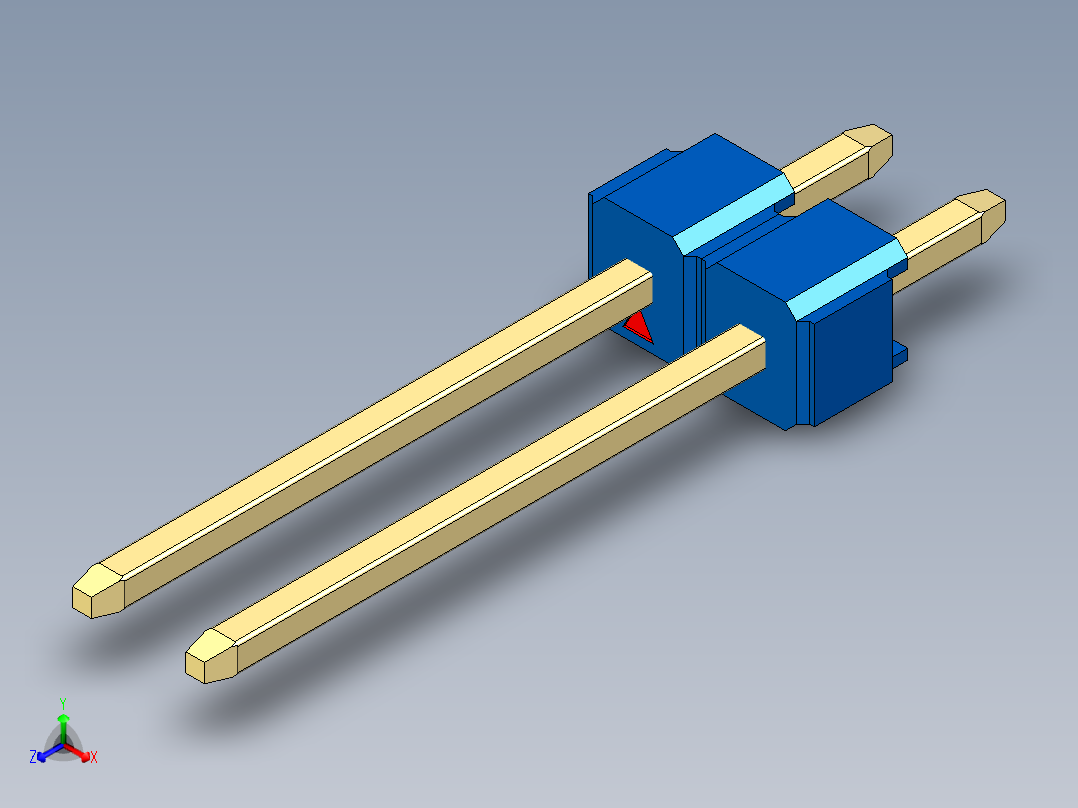 彩色公头100mil（2.54mm）系列-DS1021_blue_1x02p_100mil_Type5_rev1.0