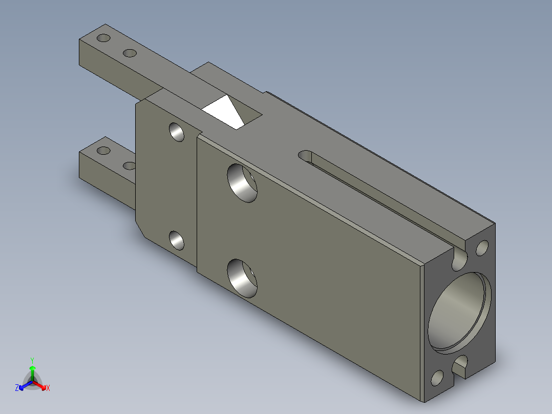 普通气爪PH05-16正等轴测图