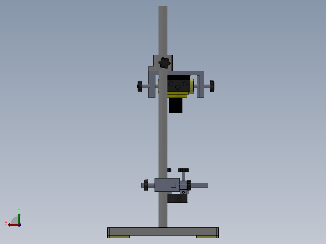 机器视觉实验支架16后视图