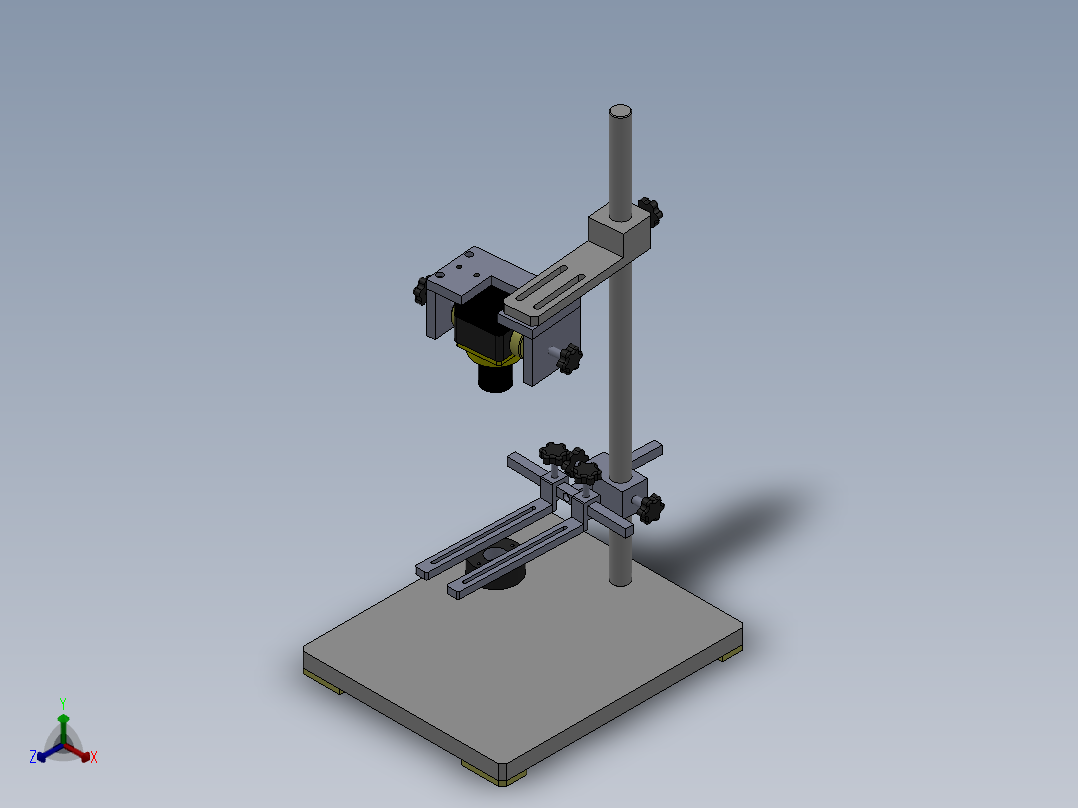 机器视觉实验支架16正等轴测图