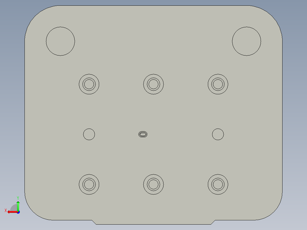 导电片落料冲孔复合模设计含三维图+CAD+说明书后视图