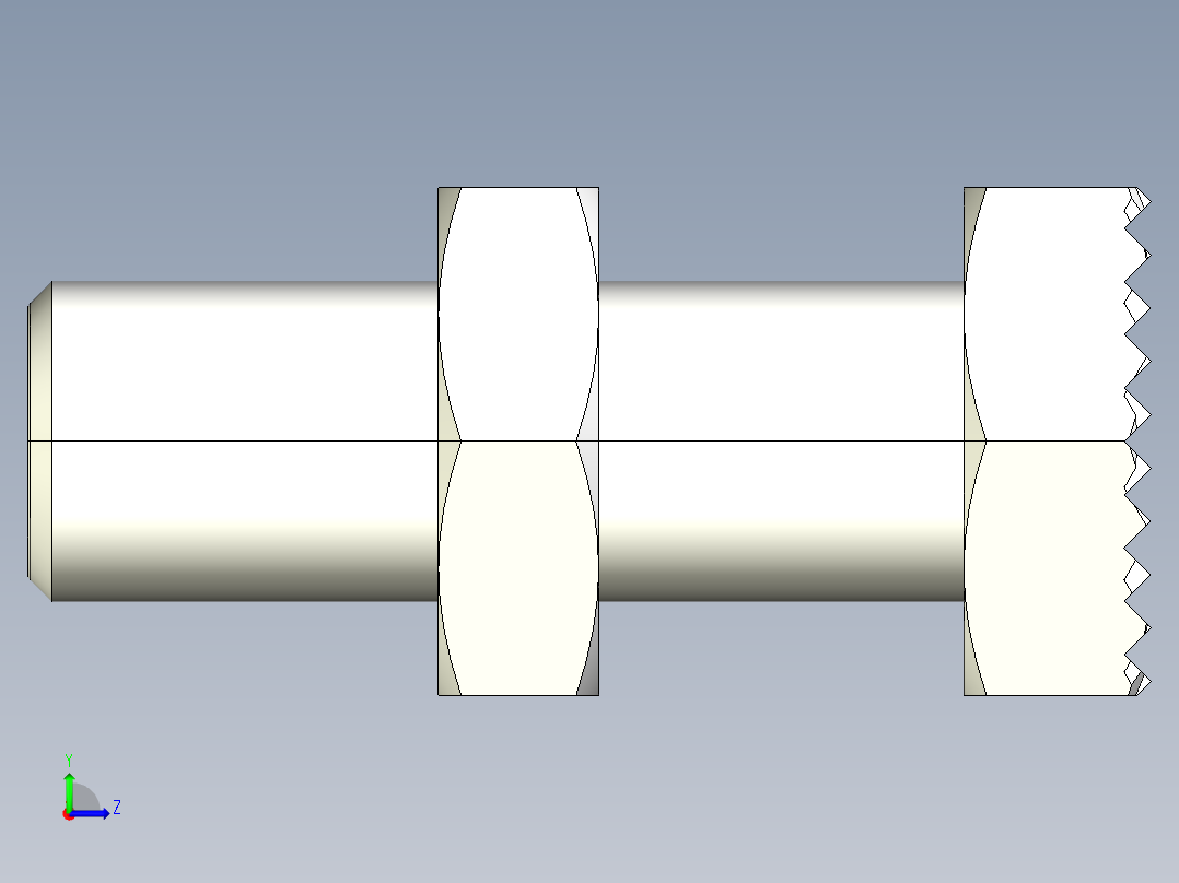 定位配件2269(C)-3D多系列多零件图纸模型左视图