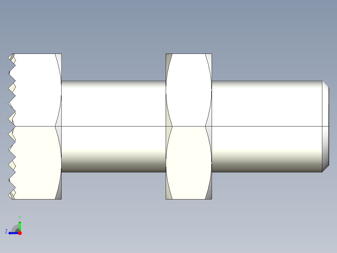 定位配件2269(C)-3D多系列多零件图纸模型右视图