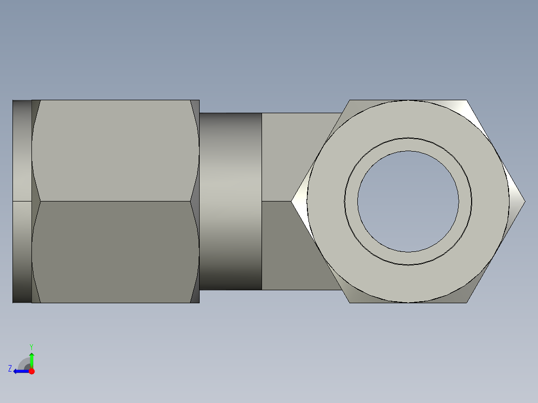 卡套式工业通用硬管接头10_jbu-s右视图