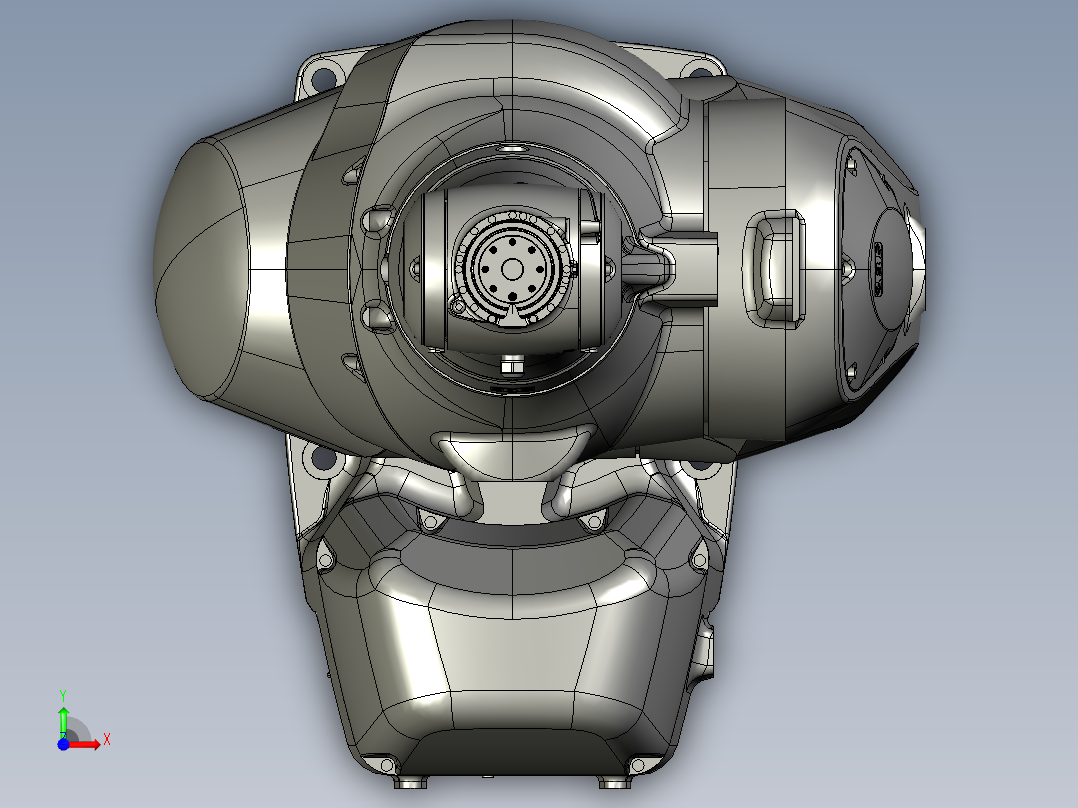 川崎rs025n六轴工业机器人三维模型资料前视图