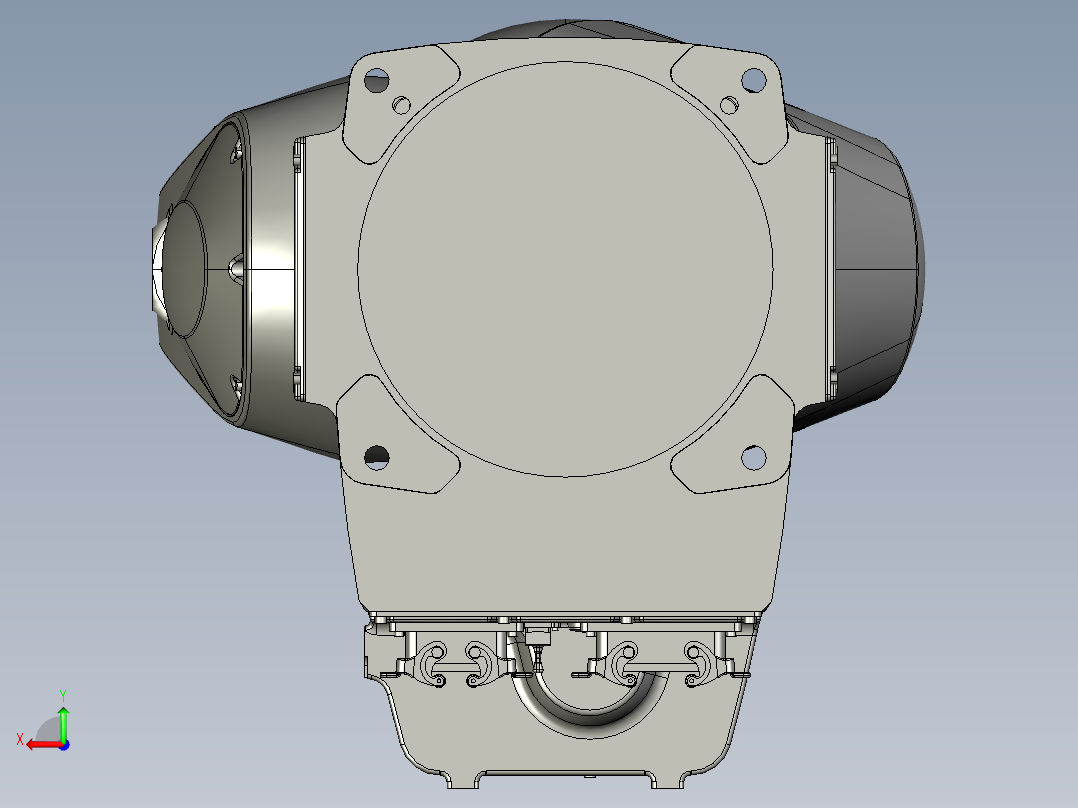 川崎rs025n六轴工业机器人三维模型资料后视图