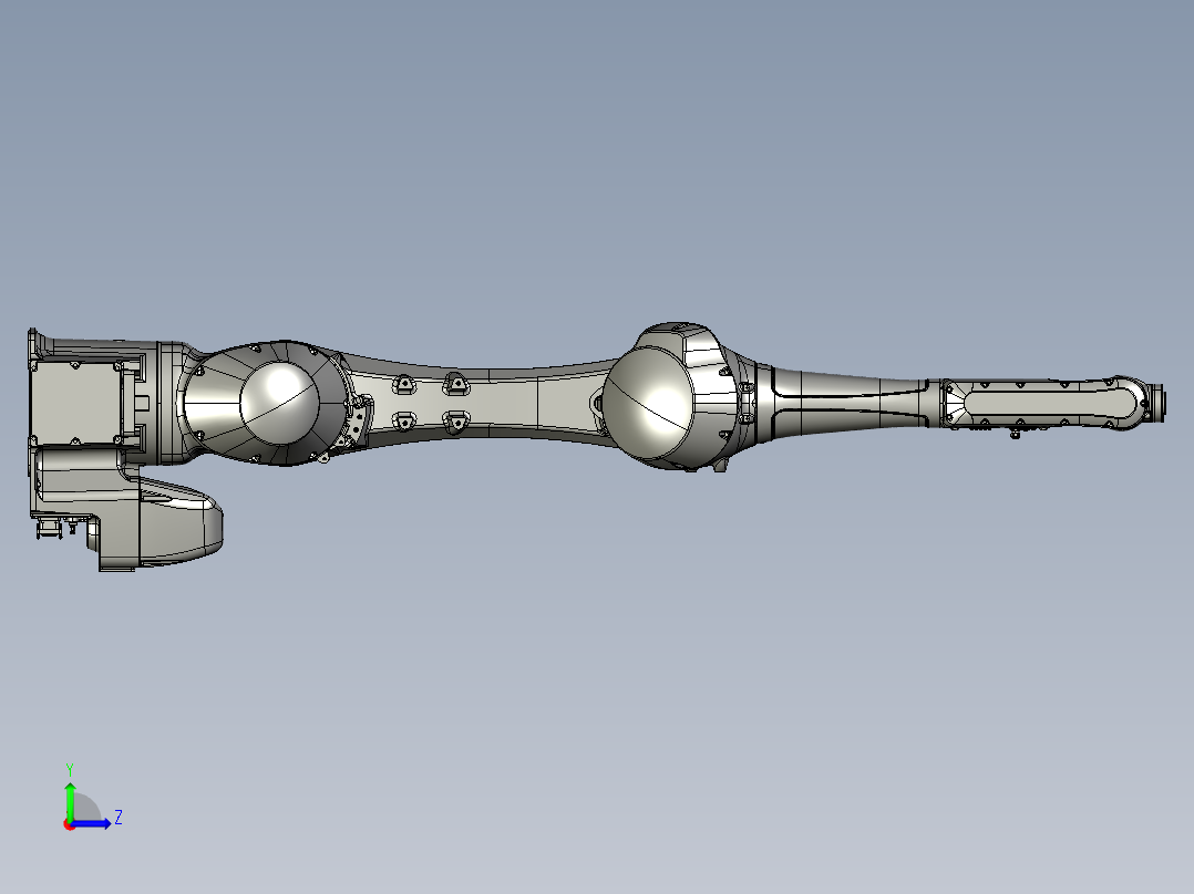 川崎rs025n六轴工业机器人三维模型资料左视图