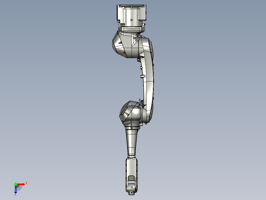 川崎rs025n六轴工业机器人三维模型资料俯视图