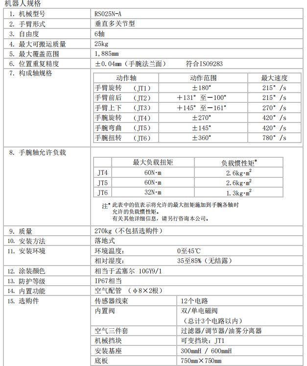 川崎rs025n六轴工业机器人三维模型资料