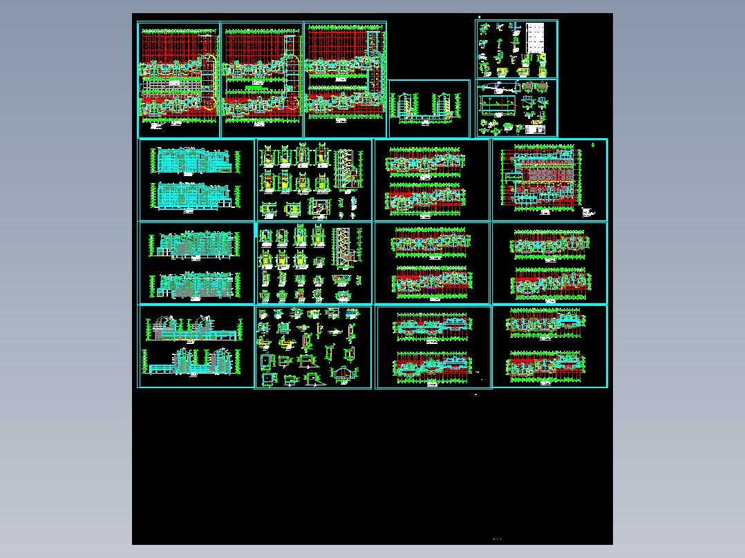 小区住宅施工图带地下车库