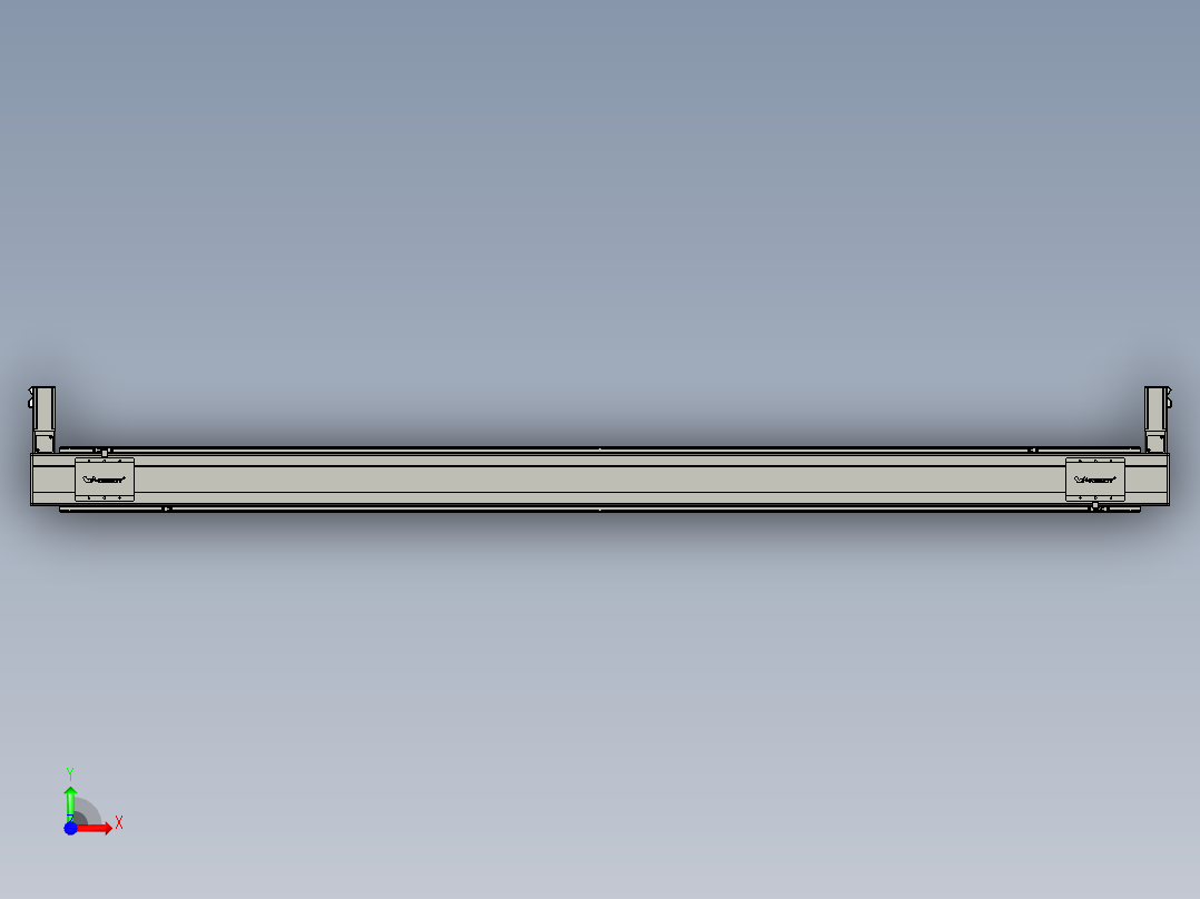 威洛博双电机滑台-VBC14S2-L100-S2500-BLR-P40-C6前视图