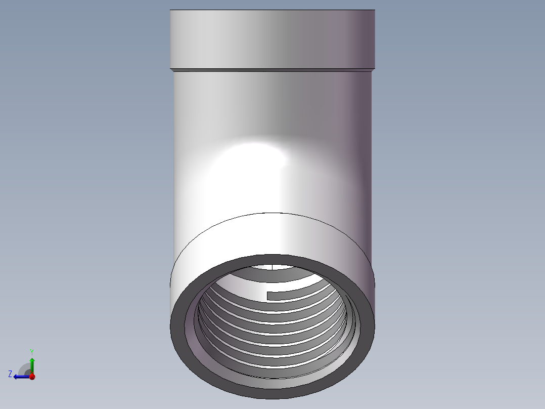 弯头-45°等径 DN10右视图
