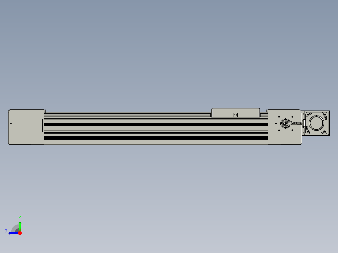 威洛博直线电机模组EB10-L224-S600-BL-ZP75-MS3-5K右视图