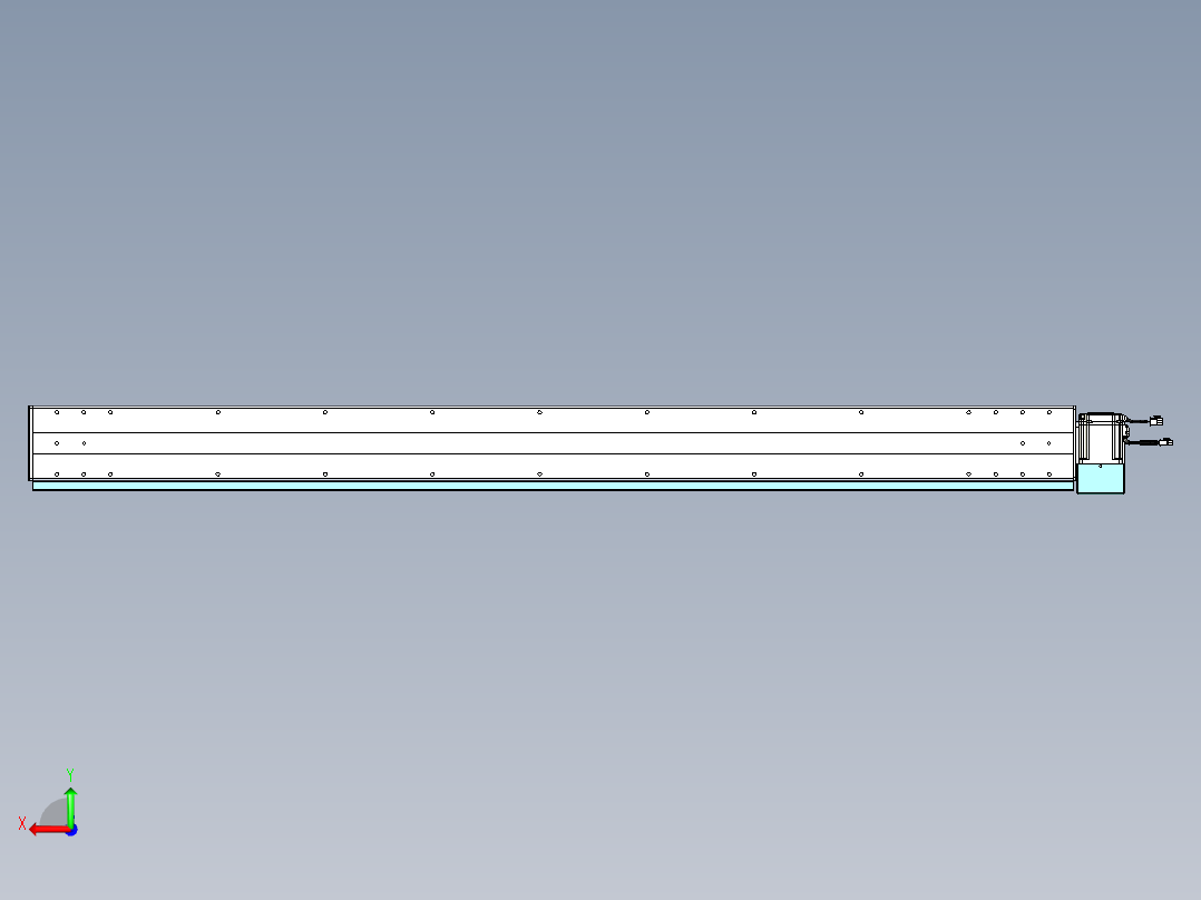 威洛博VBC同步带传动一无尘环境VBC14-L45-S1650-BLD-ZP75-C3后视图