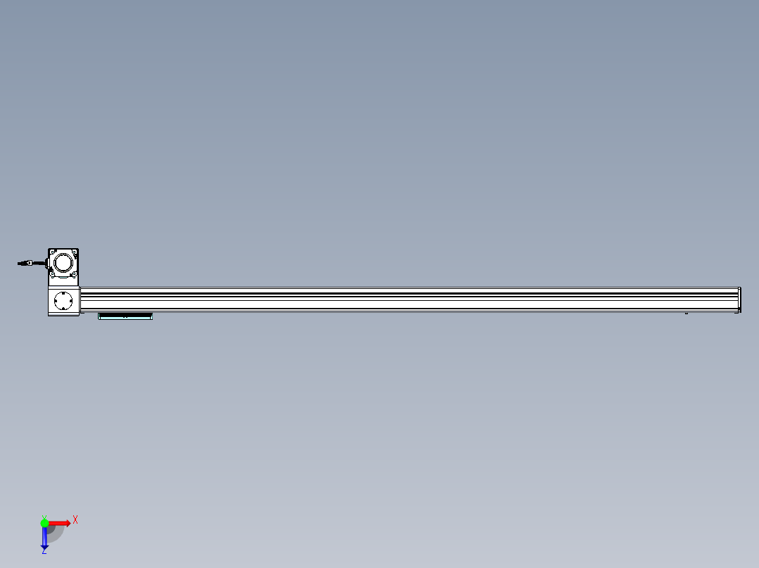 威洛博VBC同步带传动一无尘环境VBC14-L45-S1650-BLD-ZP75-C3俯视图