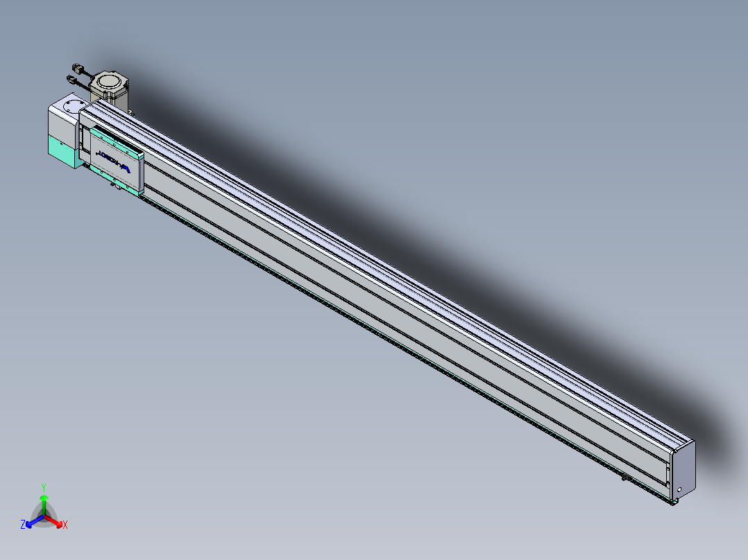 威洛博VBC同步带传动一无尘环境VBC14-L45-S1650-BLD-ZP75-C3正等轴测图