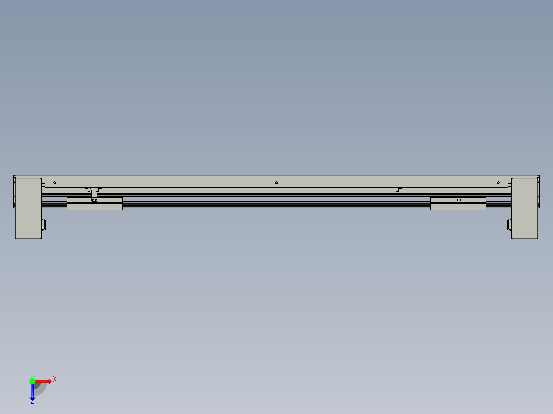 威洛博双电机滑台-VBF14S2-L50-S750-BU-P40-C6俯视图