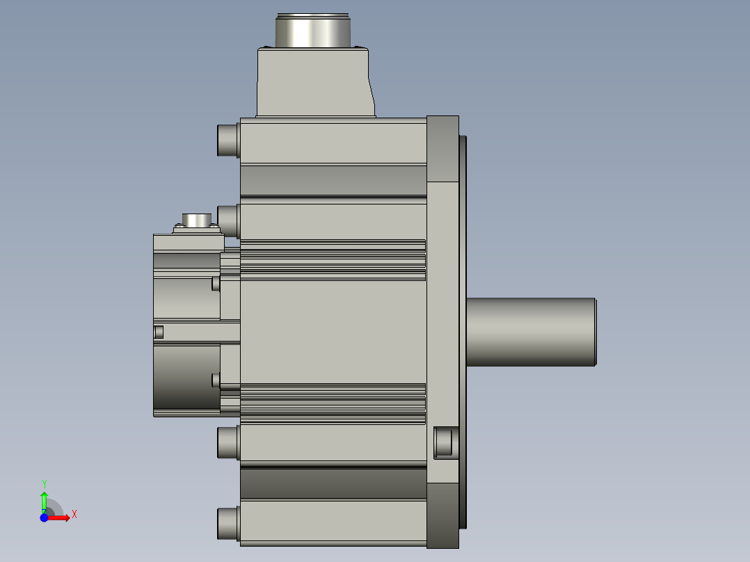4500W MFME伺服马达前视图