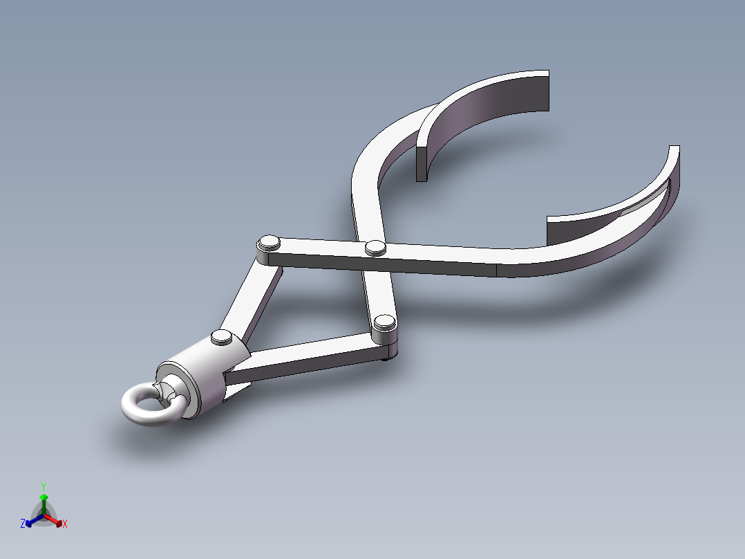 盘式制动器吊具装配正等轴测图