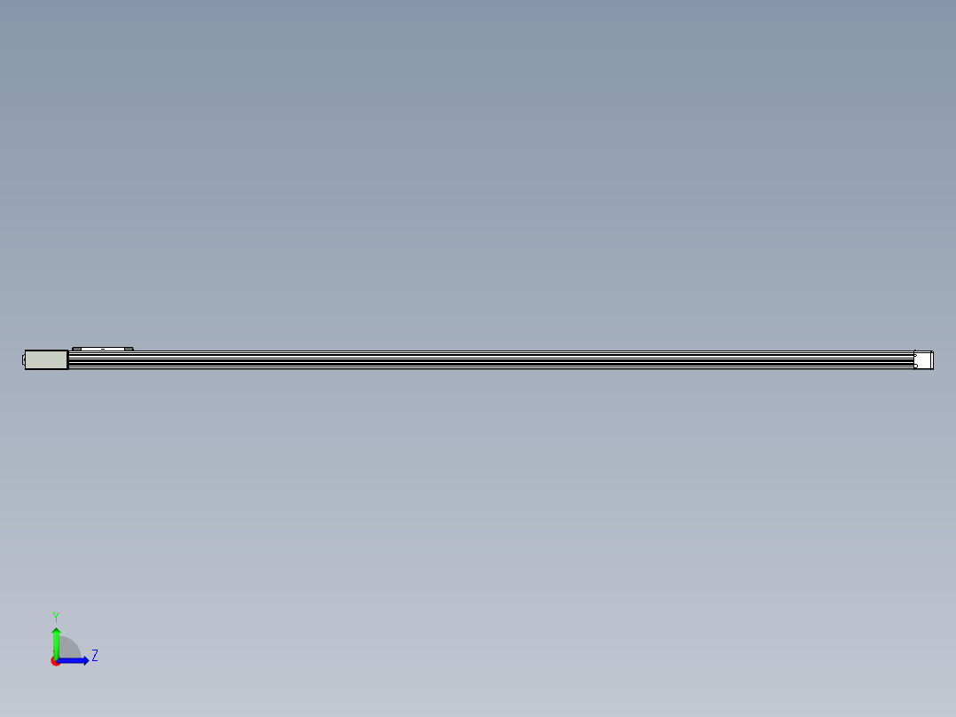 同步带滑台-欧规BC6H-L60-S2700-L-ZP40-D3左视图