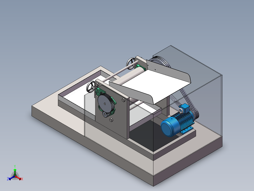 压面机（食品机械）1581817==500正等轴测图