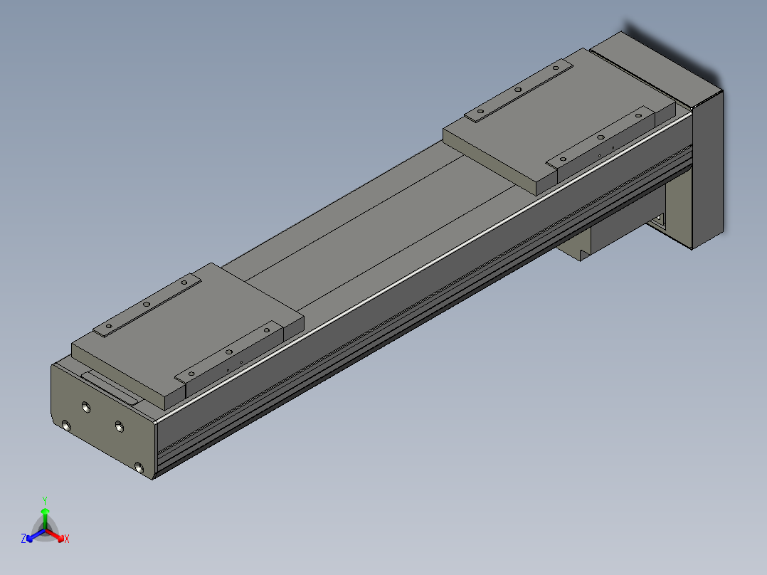 直线模组LHC17-S600-D设计图纸