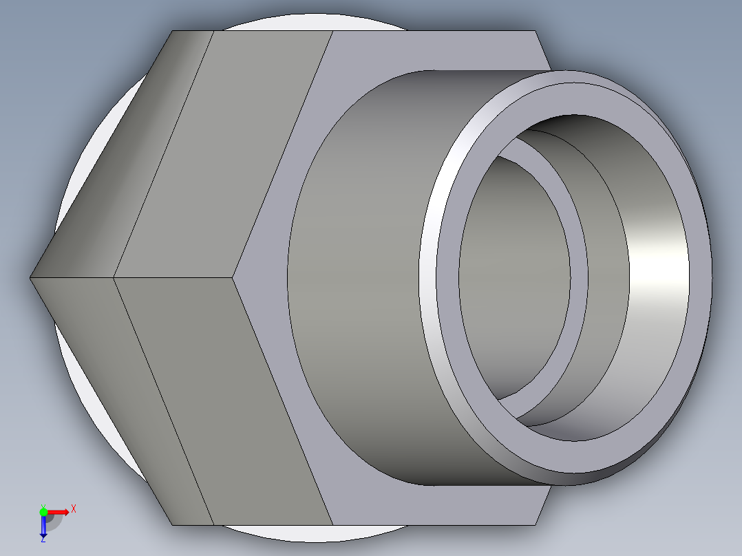 卡套式工业通用硬管接头EO_Adjustable_locknut_45_deg_elbow_VEE30SROMDCF俯视图