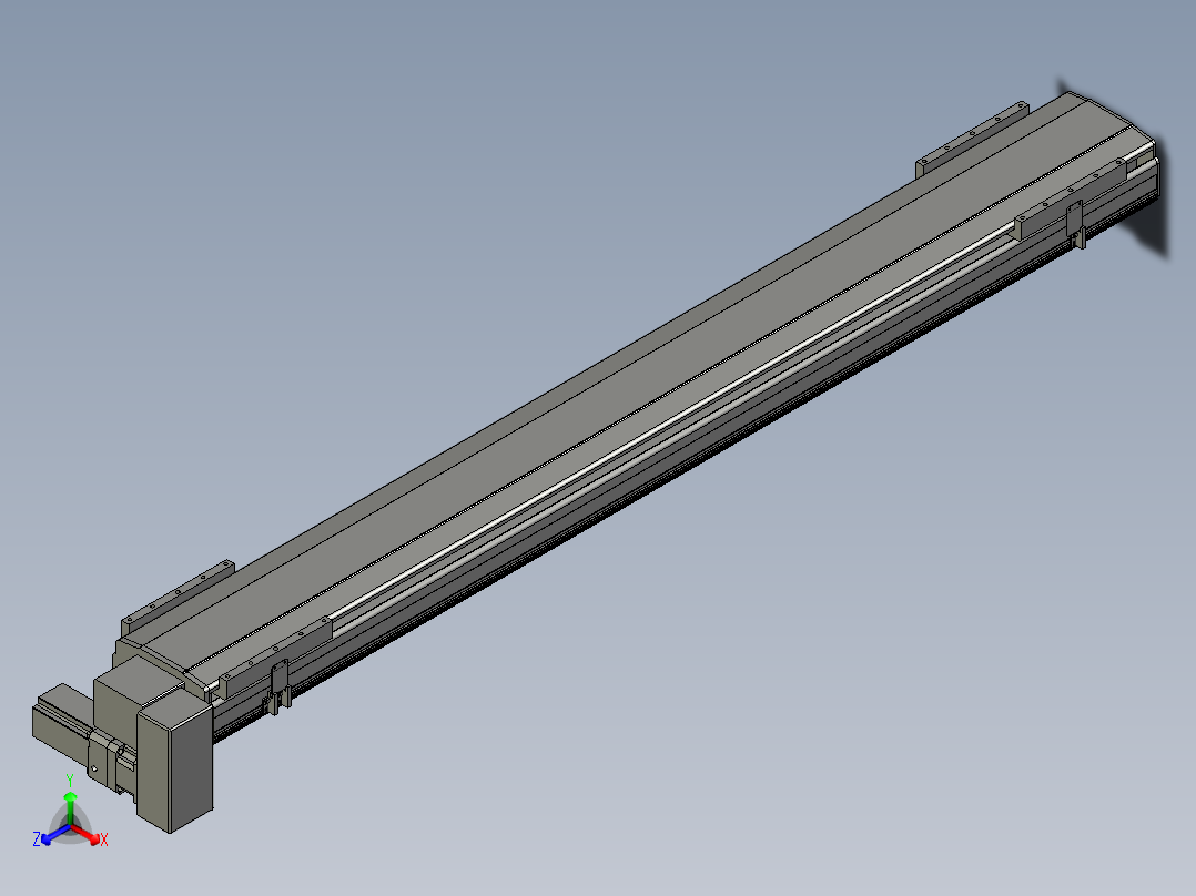 直线模组LHB21-L40-S1700-RD设计图纸