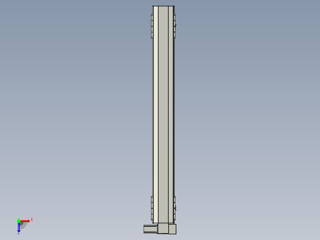 直线模组LHB21-L40-S1700-RD设计图纸俯视图
