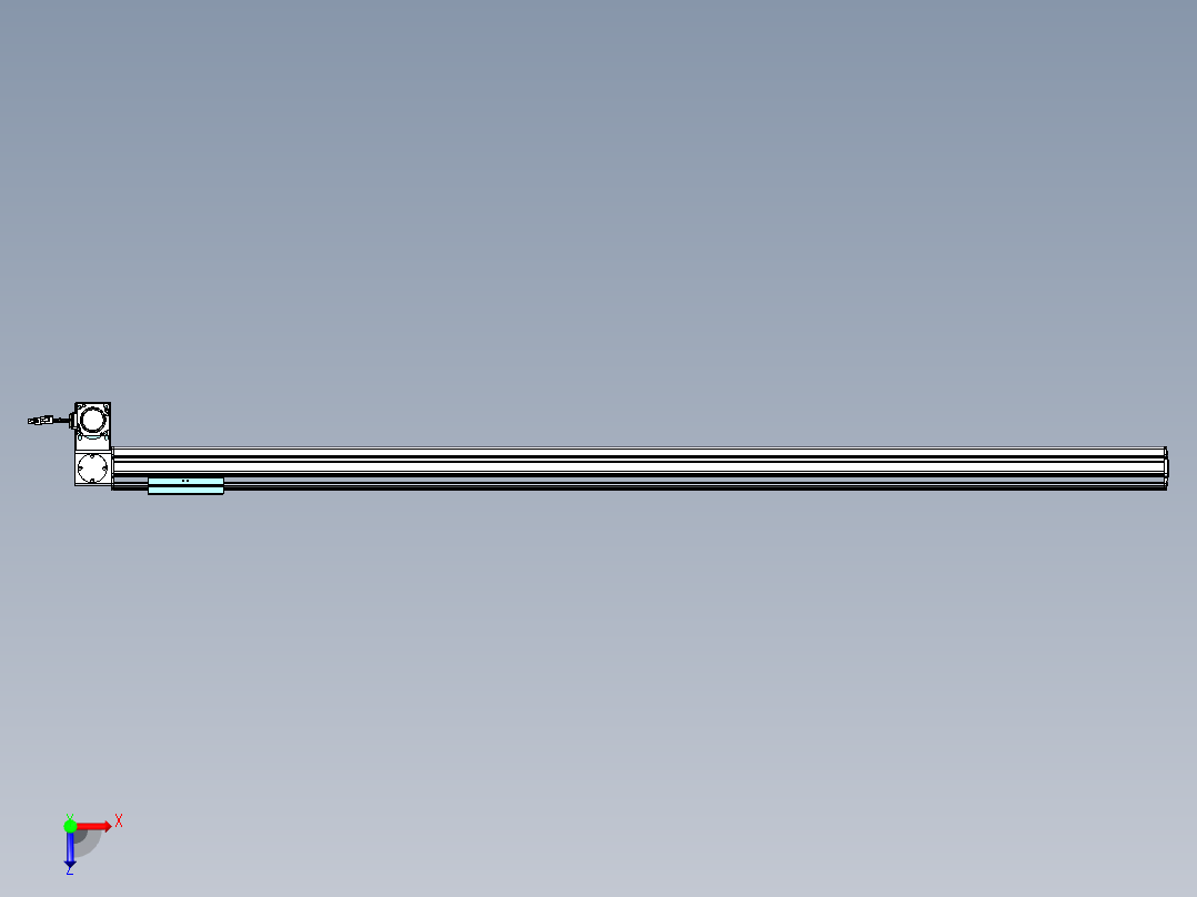 威洛博VBF同步带传动一般环境VBF14-L45-S1650-BLD-ZP40-C3俯视图