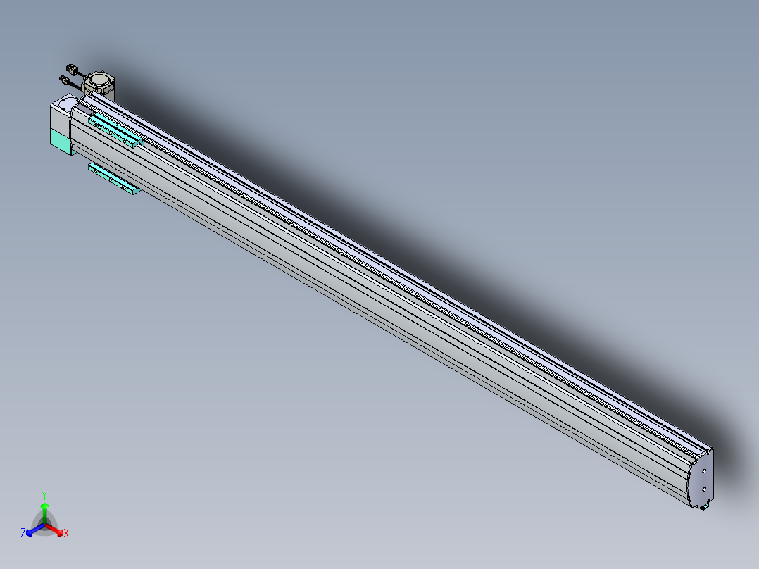 威洛博VBF同步带传动一般环境VBF14-L45-S1650-BLD-ZP40-C3正等轴测图