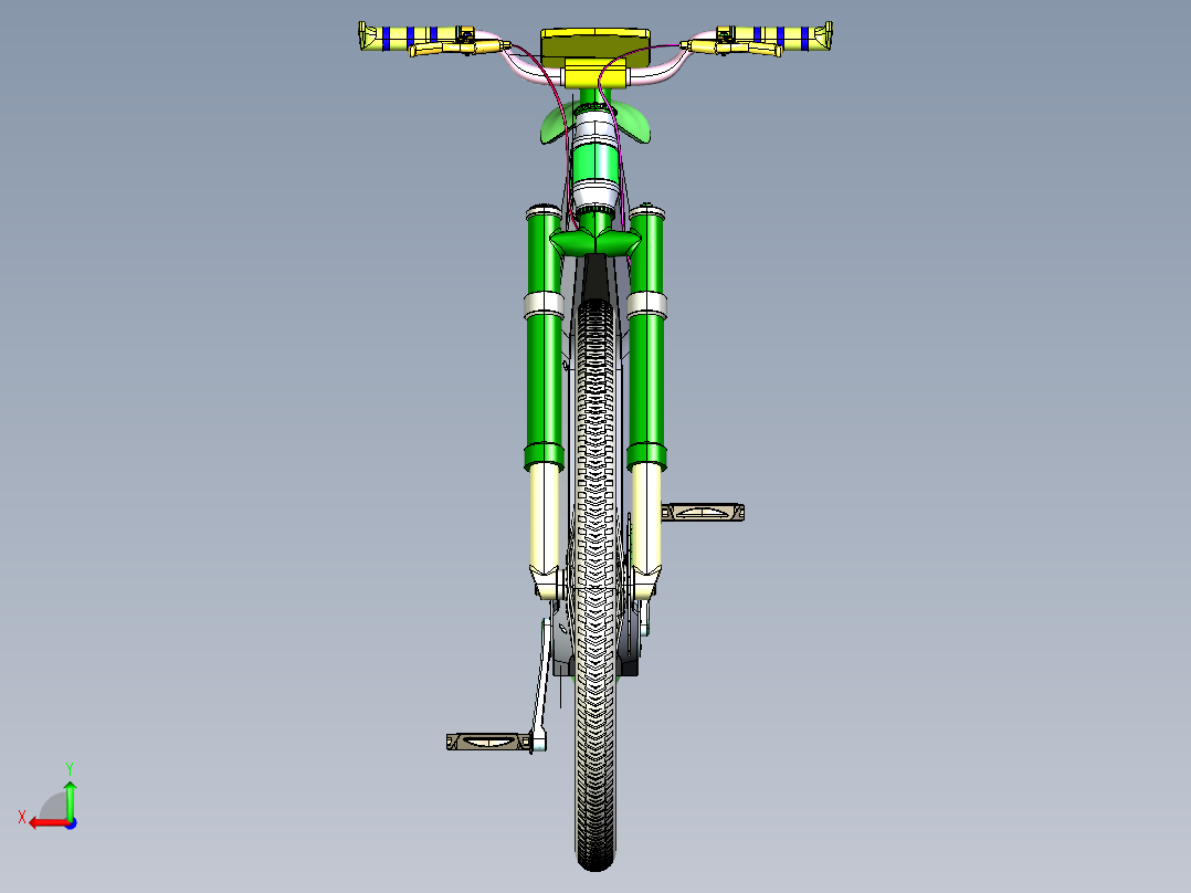 电动自行车VD_BIKE--igs后视图