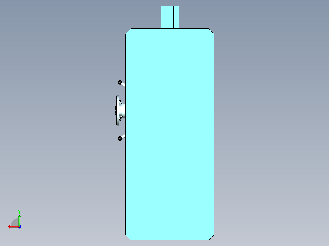 摇臂钻床后视图