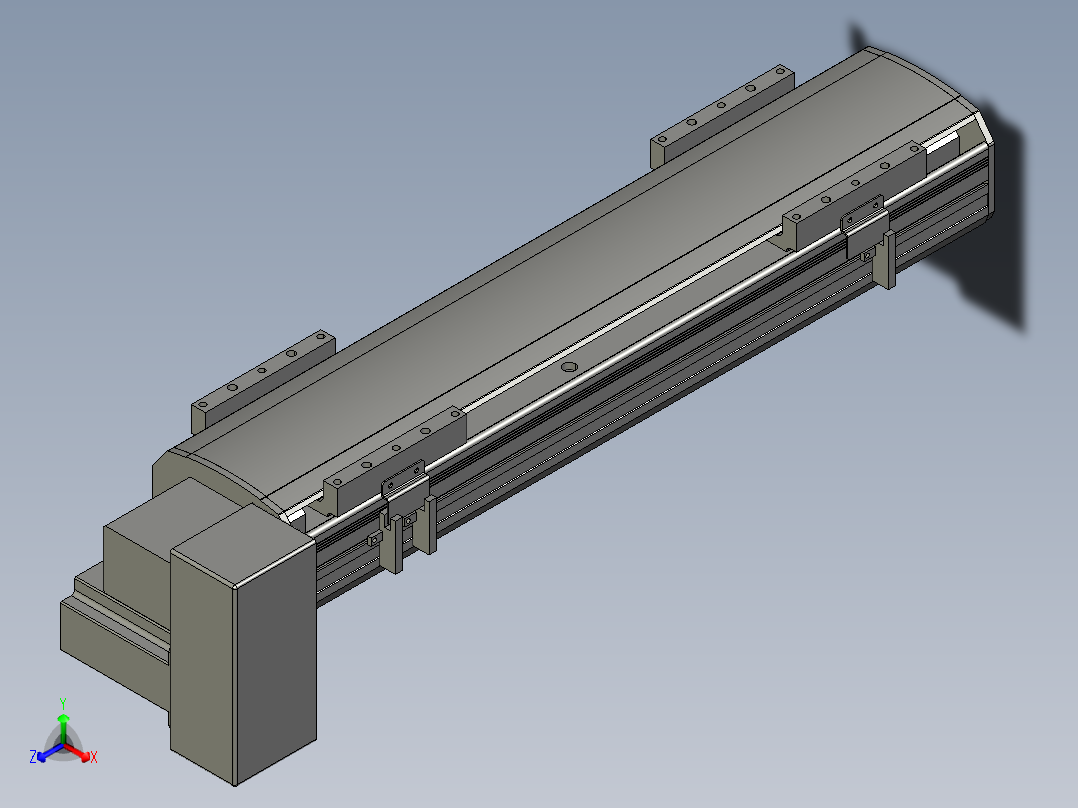 直线模组WG-LHB12-S350-RD设计图纸