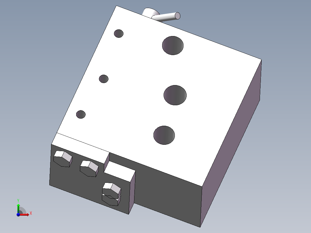FA311系列高速并条机一三排罗拉支架设计(1)前视图