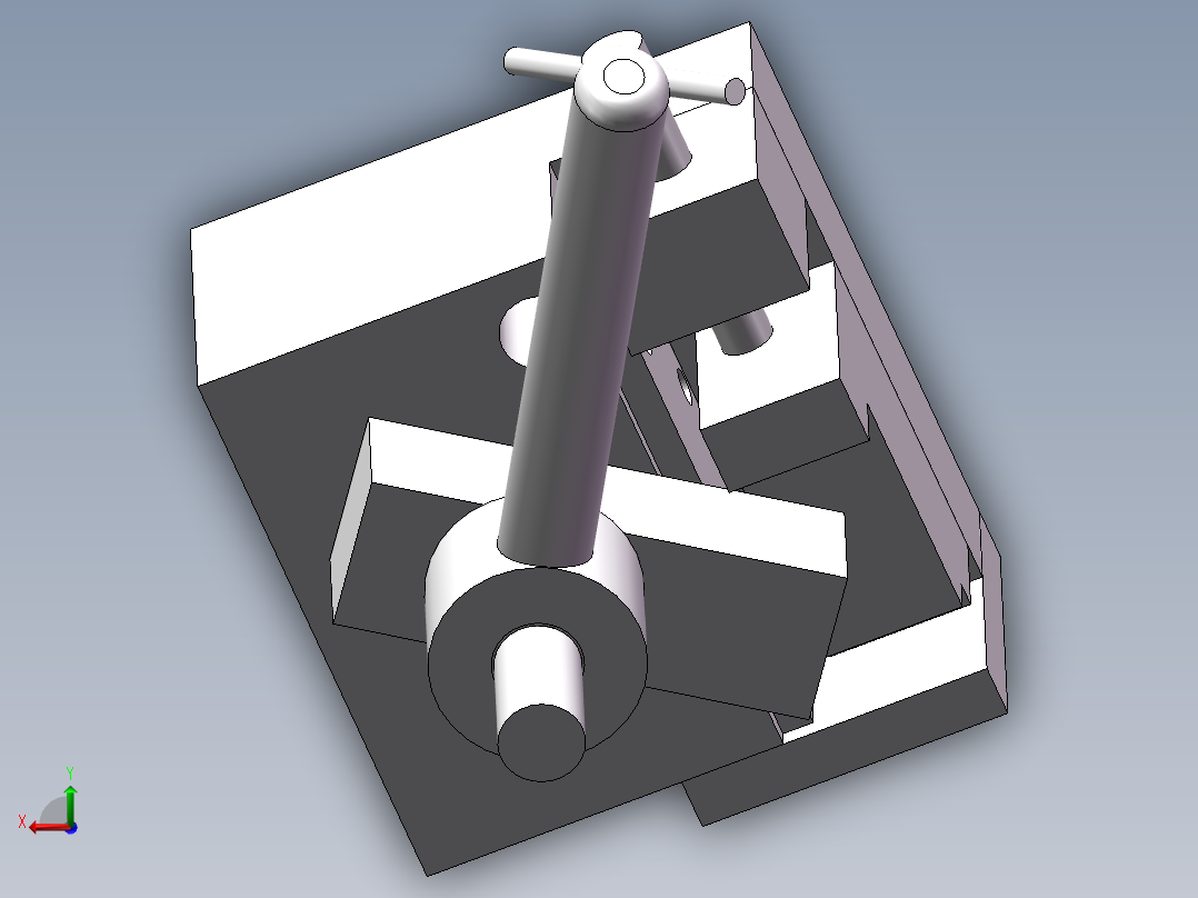 FA311系列高速并条机一三排罗拉支架设计(1)后视图