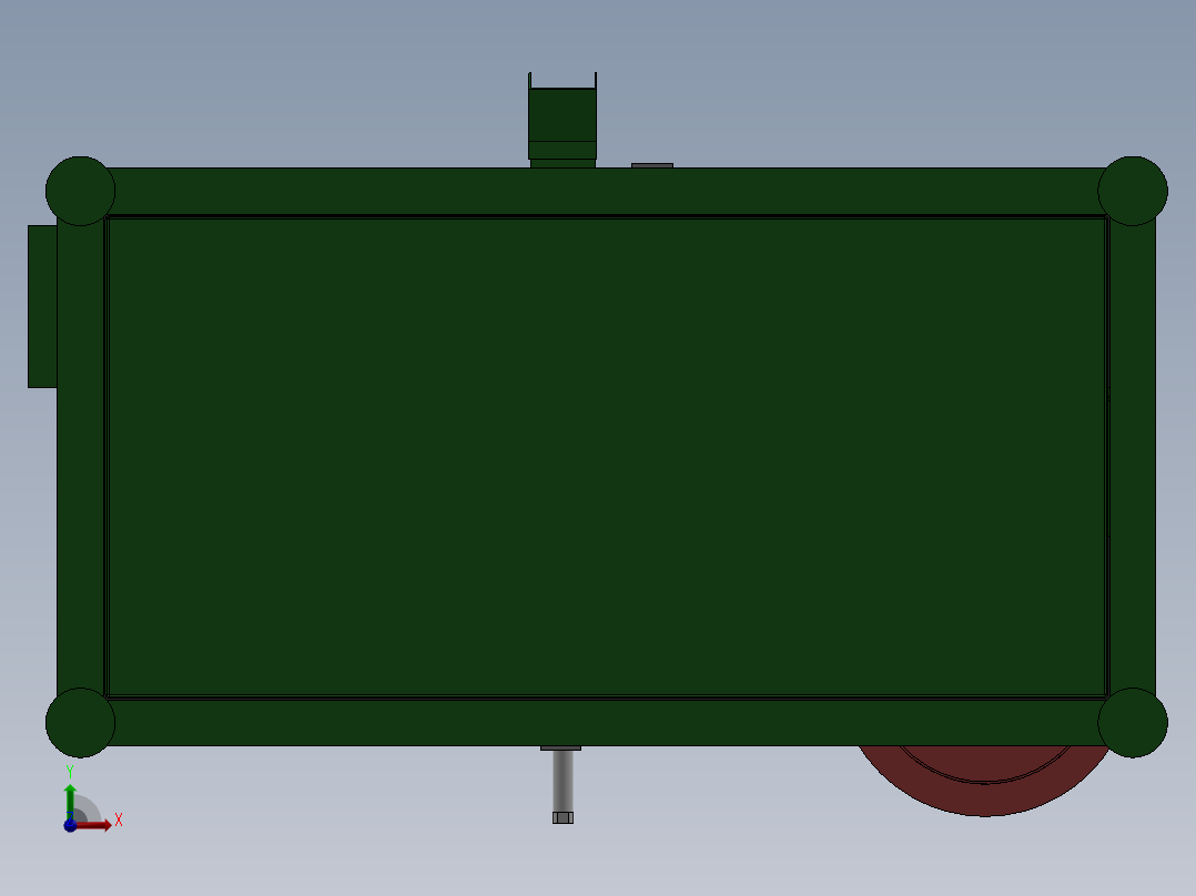 滑板开关端子折弯机前视图